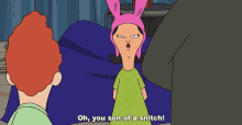 a cartoon character says oh you son of a snitch