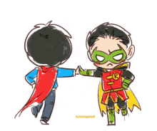 Robin Superboy GIF - Robin Superboy Friendship GIFs