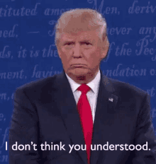 I Don'T Think You Understood - Debate - Trump GIF - Donald Trump Didnt Understand Debate GIFs