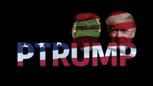 a picture of donald trump and pepe the frog with the word trump behind them