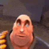 a close up of a cartoon character making a funny face while holding a bunch of pencils .