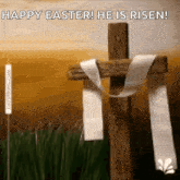 He Has Risen Happy Easter GIF