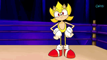Golden Sonic Pose GIF - Golden Sonic Pose Talking Fast GIFs