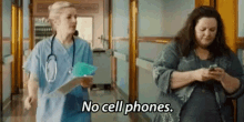 Melissa Mc Carthy No Cell Phones GIF - Melissa Mc Carthy No Cell Phones Hospital GIFs