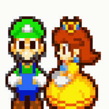 Luigi Princess GIF - Luigi Princess Kiss GIFs