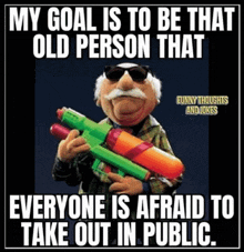 Old Man Public GIF - Old Man Public My Goal GIFs
