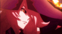 a close up of a cartoon character with red hair