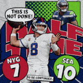Seattle Seahawks (10) Vs. New York Giants (7) Half-time Break GIF - Nfl National Football League Football League GIFs