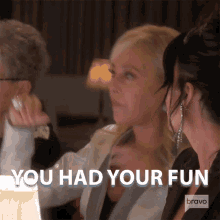 You Had Your Fun Sutton Stracke GIF - You Had Your Fun Sutton Stracke Real Housewives Of Beverly Hills GIFs