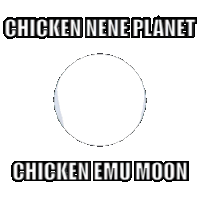 Chicken Nene Planet Sticker - Chicken Nene Planet Chicken Emu Stickers