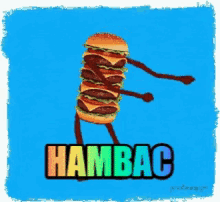 Hambac Hamburger GIF - Hambac Hamburger Floss GIFs