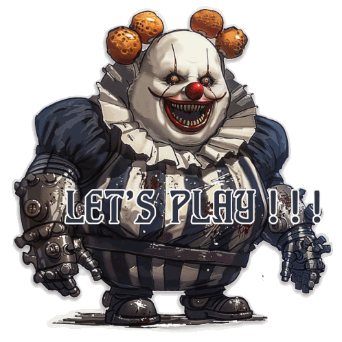 Lies Of P Mad Clown Sticker