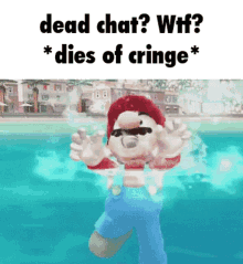 Mario Dies Of Cringe GIF - Mario Dies Of Cringe Dies From Cringe GIFs