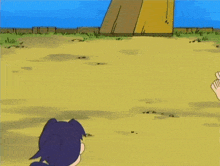 a cartoon character is laying on the ground