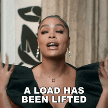 A Load Has Been Lifted Mehgan James GIF - A Load Has Been Lifted Mehgan James Basketball Wives Orlando GIFs
