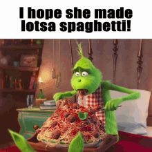 Grinch Spaghetti GIF - Grinch Spaghetti Hotel Mario GIFs