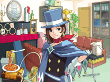 Trucy Wright Ace Attorney GIF - Trucy Wright Ace Attorney Mr Hat GIFs