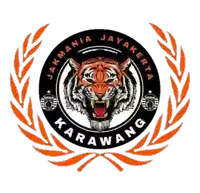 a logo for jakmania jayakerta karawang with a tiger