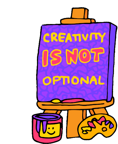 Support Arts Education Creativity Is Not Optional Sticker - Support Arts Education Creativity Is Not Optional Arts Stickers