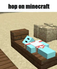 Teal Minecraft Hop On Minecraft GIF - Teal Minecraft Hop On Minecraft Beach Chair GIFs
