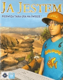 a video game called ja jestem shows a boy wearing a blue shirt with a fish on it
