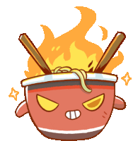 Food Noodle Sticker - Food Noodle Yudo Art Stickers
