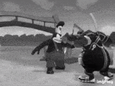 Pete Kingdom Hearts GIF - Pete Kingdom Hearts Steamboat Willie GIFs