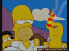 Homer Eating Chili Pepper - The Simpsons GIF