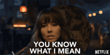 You Know What I Mean Judy Hale GIF - You Know What I Mean Judy Hale Linda Cardellini GIFs