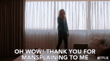 Oh Wow Thank You For Mansplaining To Me GIF - Oh Wow Thank You For Mansplaining To Me Jen Harding GIFs