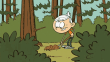 loud house loud house gifs nickelodeon shovel forest