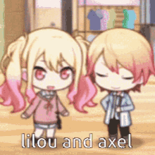 axel lilou lilou and axel axel and lilou tsukasa