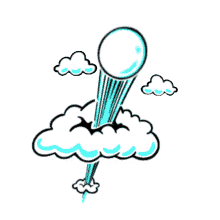 Ball Flying Spinning GIF - Ball Flying Spinning Clouds GIFs