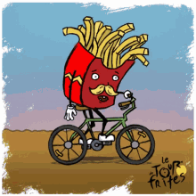 Frites Le Tour De Frites GIF - Frites Le Tour De Frites Tired French Fries GIFs