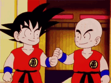 Goku Krillin GIF - Goku Krillin Fist Bump GIFs