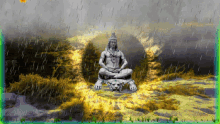 Lord Shiva Raining GIF - Lord Shiva Raining Flowers GIFs