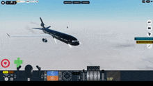 a screenshot of a video game shows a plane flying in the air