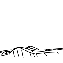 a black and white drawing of a roller coaster with the number 23 on the bottom