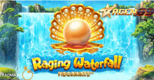 a game called raging waterfall is being played