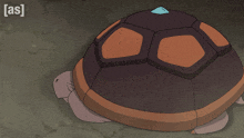 a cartoon of a person petting a turtle with the letters a and s above it