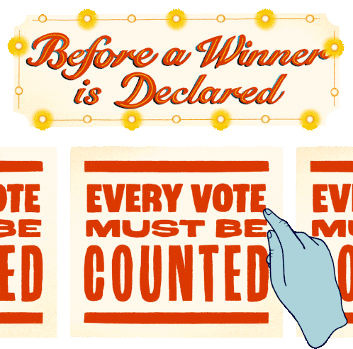 Before A Winner Is Declared Every Vote Must Be Counted Sticker - Before A Winner Is Declared Every Vote Must Be Counted Winner Stickers