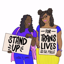 stand up for trans lives at the polls stand up speak out trans lives trans