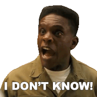 a man with a surprised look on his face says i don t know