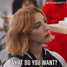 What Do You Want Asking GIF - What Do You Want Asking Molly Kate Bernard GIFs