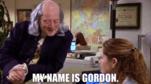My Name Is Gordon The GIF - My Name Is Gordon The Office GIFs