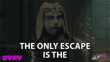 The Only Escape Is The Sweet Release Of Death Vagrant Queen GIF