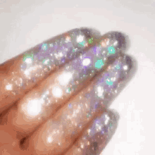 hands glitters sparkle shining