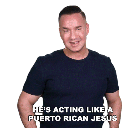 Hes Acting Like A Puertorican Jesus Puerto Rican Jesus Sticker - Hes Acting Like A Puertorican Jesus Puerto Rican Jesus Reaction Stickers