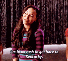 Glee Santana Lopez GIF - Glee Santana Lopez Im In No Rush To Get Back To Kentucky GIFs
