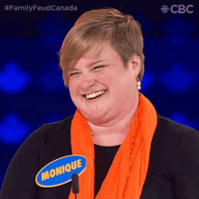 Laughing Monique GIF - Laughing Monique Family Feud Canada GIFs